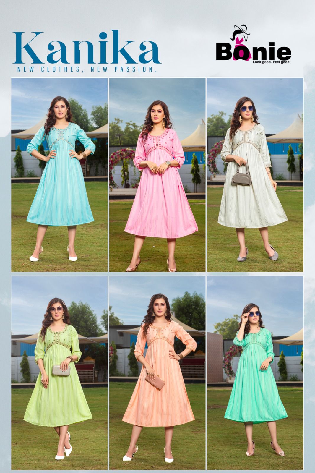 Bonie Kanika 101 Alia Cut Designer Kurtis Catalog